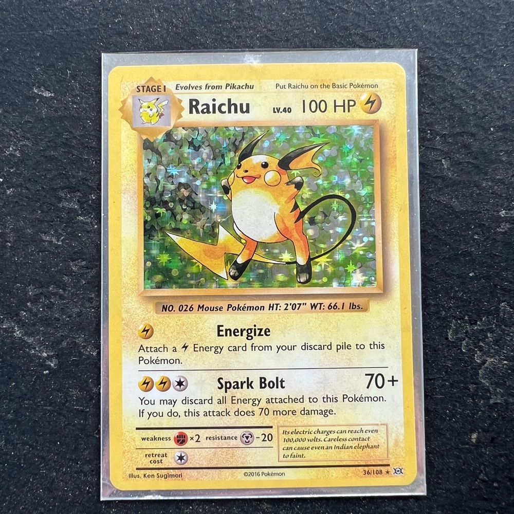 Raichu XY Evolutions Holo Rare!